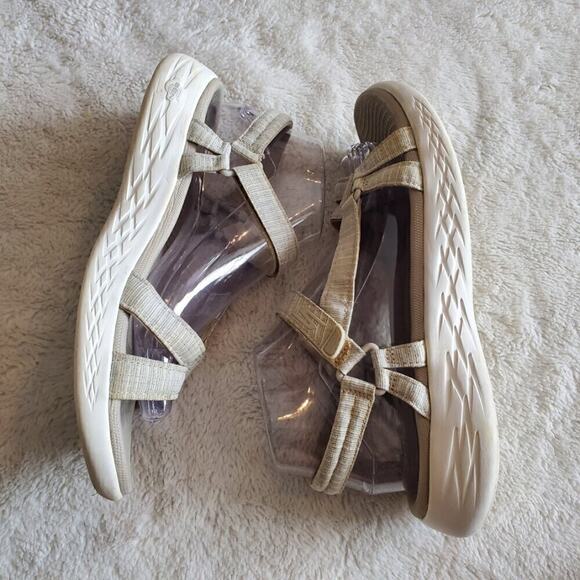 Skechers Goga Max Sport Strap Sandals Gray Womens Size 9 Open Toe Strappy Gen - Picture 5 of 16